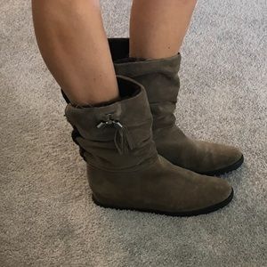 Stuart Weitzman Suede Tassle Boots